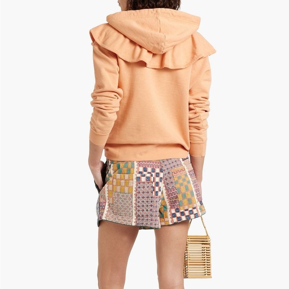 Ulla Johnson Freda Embroidered Pleated Shorts Size 6 - Picture 11 of 15